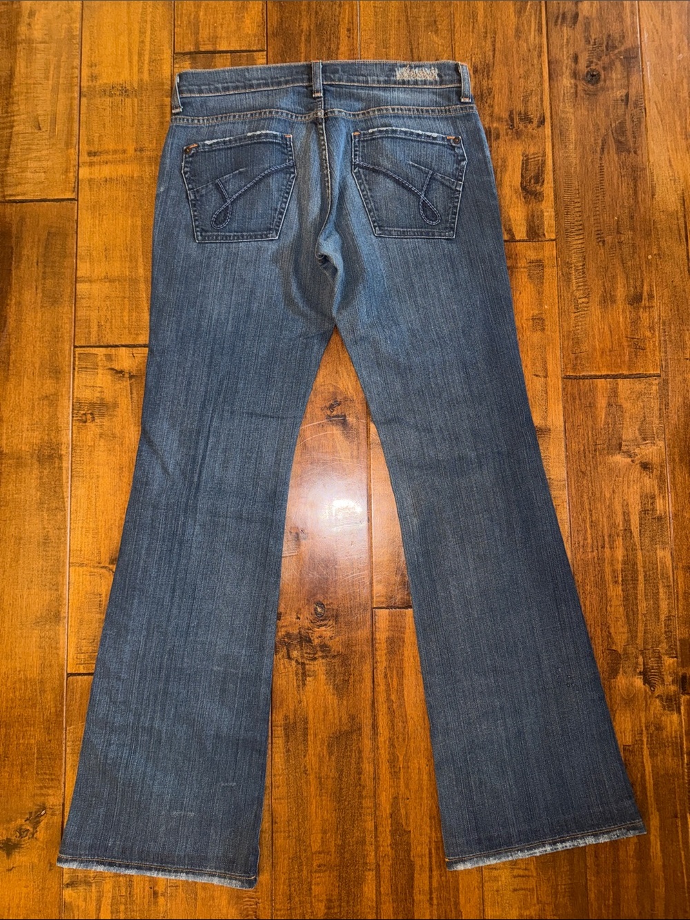 James Jeans Bootcut Jeans size 28  Whiskering distressed low rise